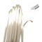 The Beadsmith Half-Round Craft Wire - Medium Temper Beading Wire, Silver Color, 16 Gauge, 4 Yards